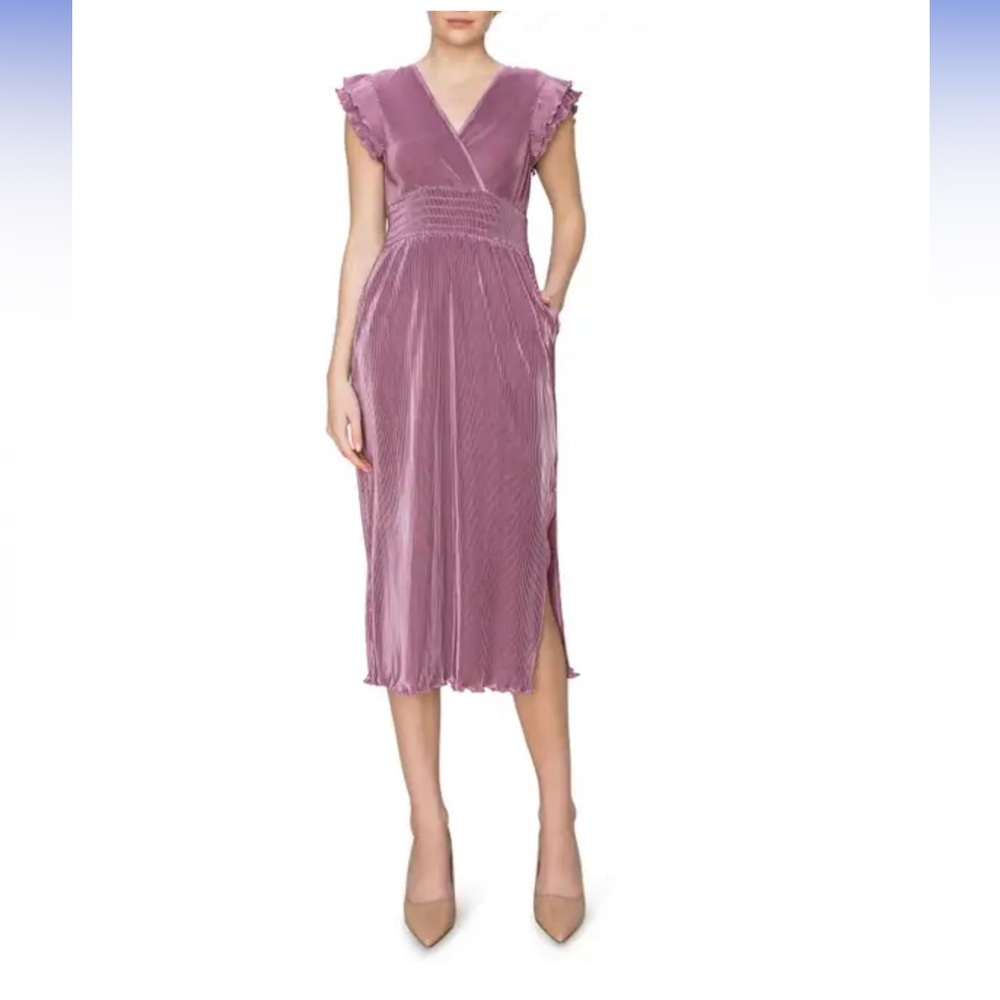 Elegant Mauve Sleeveless Dress